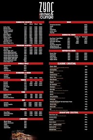 Zync Bar & Lounge menu 5