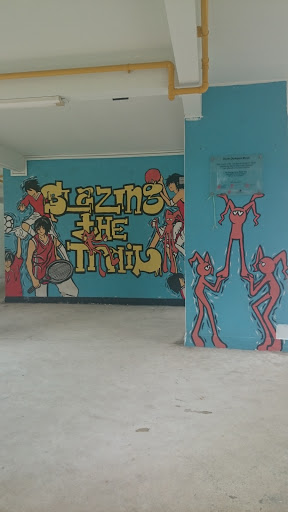 'Blazing The Trail' Youth Olympic Mural