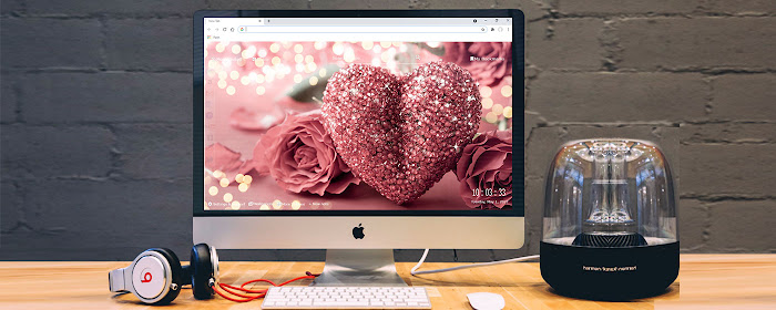 Valentine’s Day Wallpaper New Tab 14 February marquee promo image