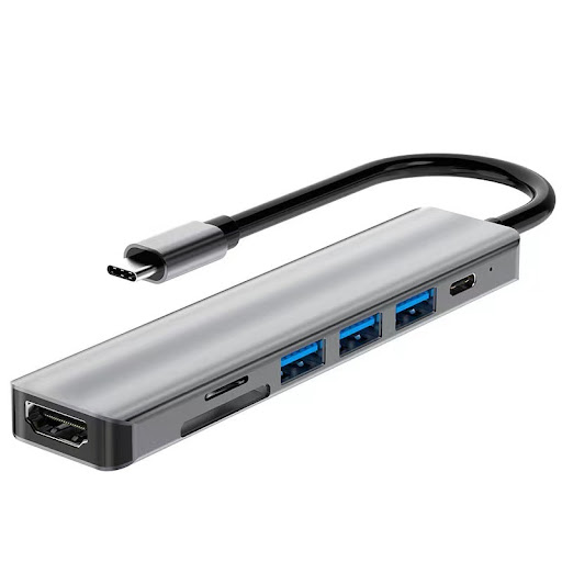 Title 8, USB-C 7-in-1 Expansion Dock HDMI Projection Scr...