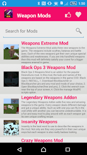 Free Weapon Mod For MCPE. APK for Android