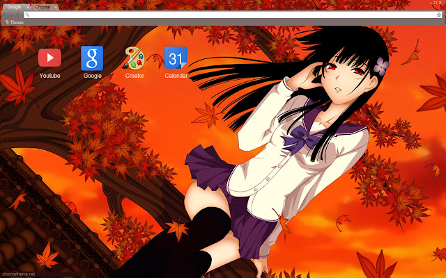 Sankarea anime beauty theme 1680x1050 chrome extension