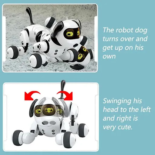 Title 8, Electronic dog toy providing interactive fun an...