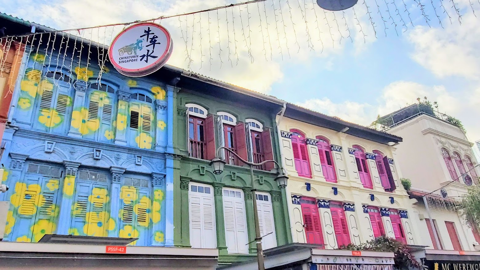 Peranakan Style Buildings in Singapore, Chinatown