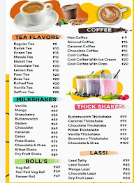 Teamax Cafe menu 1