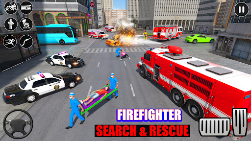 HQ Firefighter Fire Truck Game