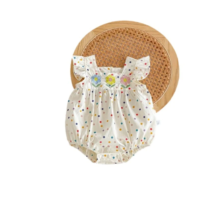 Barboteuse d'été pour bébés nouveau-nés Vêtements respirants et confortables pour bébés, parfaits pour garder votre tout-petit au frais et heureux.
