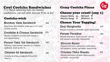 Coolcha Cult menu 