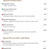 Persian Terrace Menu