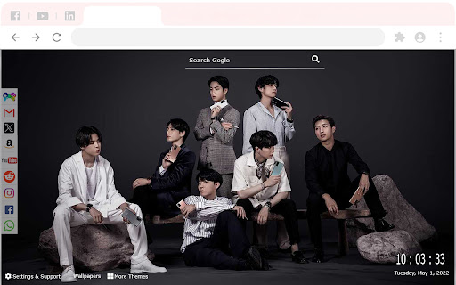 BTS 2024 Wallpapers & New Tab Extension