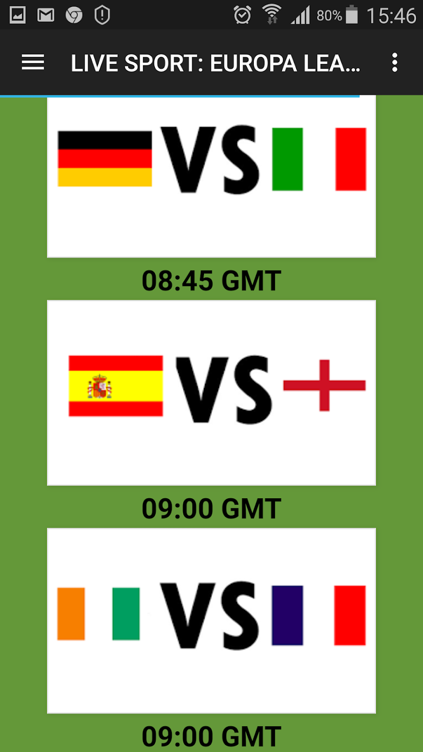 Live Sport Match Screen 3