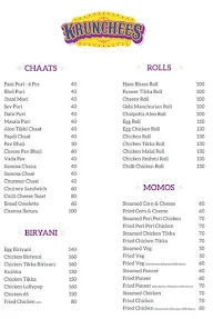 Krunchees menu 1