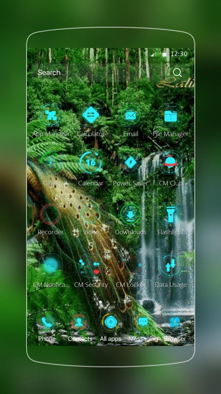 Peacock Wallpaper Theme Screen 2