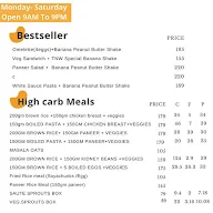 The Nutrition Wala menu 1