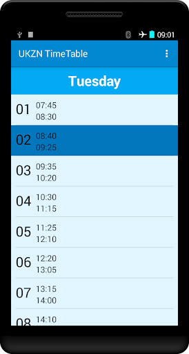 UKZN Timetable