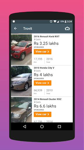 Screenshot Used Car in Bangalore