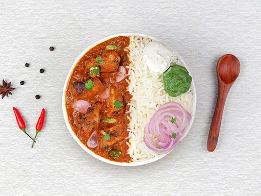 Model Town Kadhai Chicken [Steamed Rice] Bowl