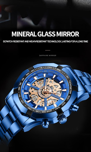 Title 21, Mens Waterproof Luminous Casual Business Mecha...