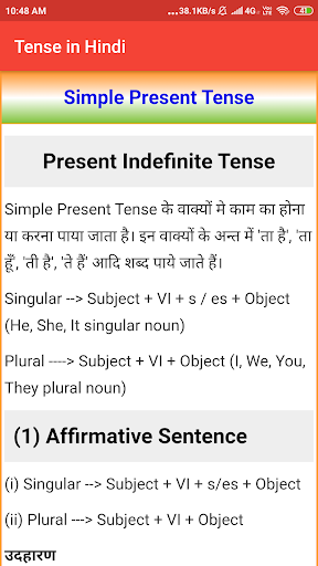 Tense in Hindi - English Grammar