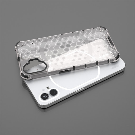 Title 2, Honeycomb drop-resistant phone case transparent...