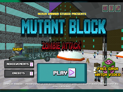 Mutant Block Zombie Attack