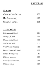 Foodiee Taste Bud Zone menu 2