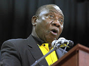 SPEAKING OUT: Deputy President Cyril Ramaphosa calls for an inquiry into state capture during his Chris Hani commemoration speech in Uitenhage yesterday.