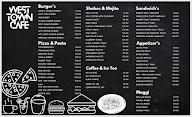 West - Town - Cafe menu 2