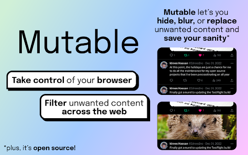 Mutable - Customizable Content Filtering