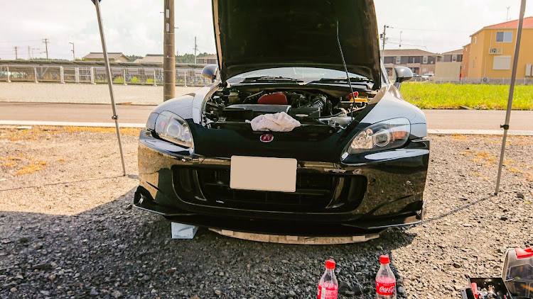 S2000の汎用リップ・プチ改造・暑すぎる・コーラうめーぇ！・汗が止まらんに関するカスタム事例の投稿画像3枚目