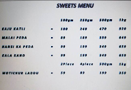 The Dessert Club menu 1