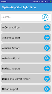 Spain Airports Flight Time - náhled