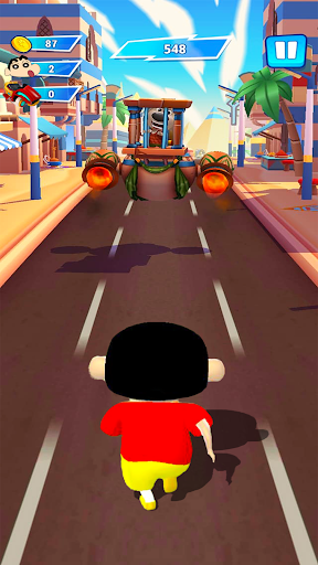 Screenshot Shinchan Crayon Subway Bus Run