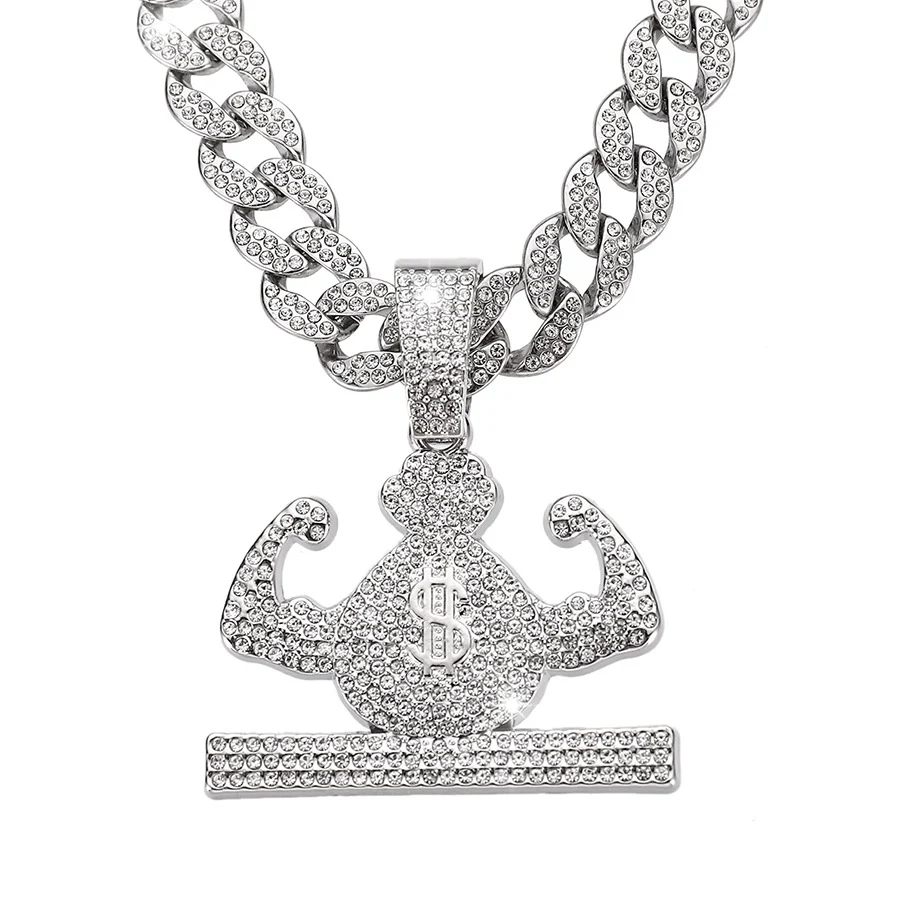 Collana Borsetta Hercules Hip-hop Street in saldo! Porta l'essenziale con stile. Design urbano e funzionale, perfetto per un look audace e moderno.