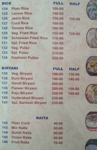 Balaji Santosh Dhaba menu 7