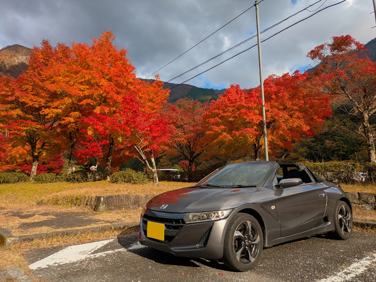 S660の紅葉と愛車・ドライブ・s660・静岡に関するカスタム事例の投稿画像1枚目