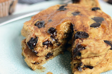 Healthy Chocolate Chip Pancakes