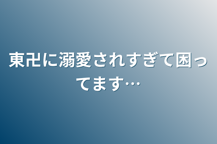 「東卍に溺愛されすぎて困ってます…」のメインビジュアル