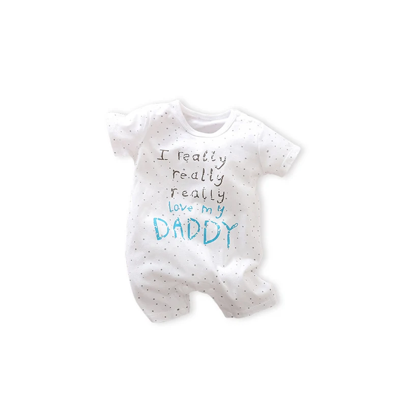 Baby jumpsuit met korte mouwen, ideaal om je baby koel en comfortabel te houden. Perfect om in te spelen en te genieten van de zomer.