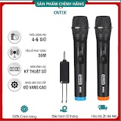 [Ontek Hcm] Micro Không Dây Cao Cấp Ontekco Mv02 Chính Hãng, Chuyên Dùng Cho Amply, Loa Kéo - Bảo Hành 12 Tháng