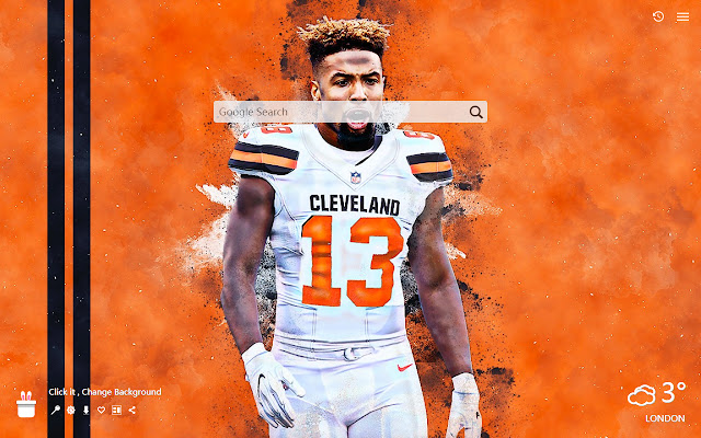 Odell Beckham Jr. Cleveland Browns New Tab, W