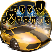 Luxury Yellow Lambo Car Keyboard  Icon