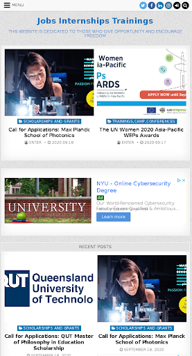 Jobs Internships Trainings