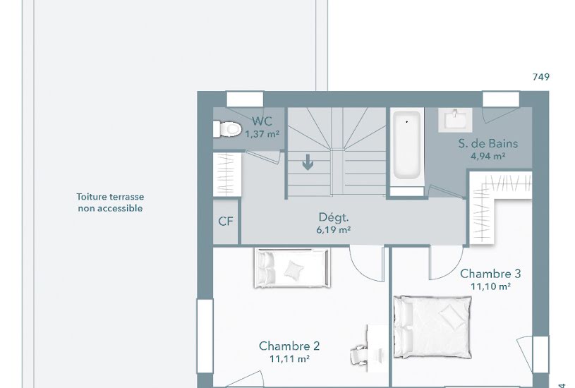  Vente Terrain + Maison - Terrain : 500m² - Maison : 95m² à Pourrières (83910) 