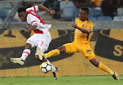 Khotso Malope of Kaizer Chiefs and Thabo Mosadi of Ajax Cape Town battle for the ball during the Absa Premiership at Moses Mabhida Stadium on December 16, 2017 in Durban, South Africa. 