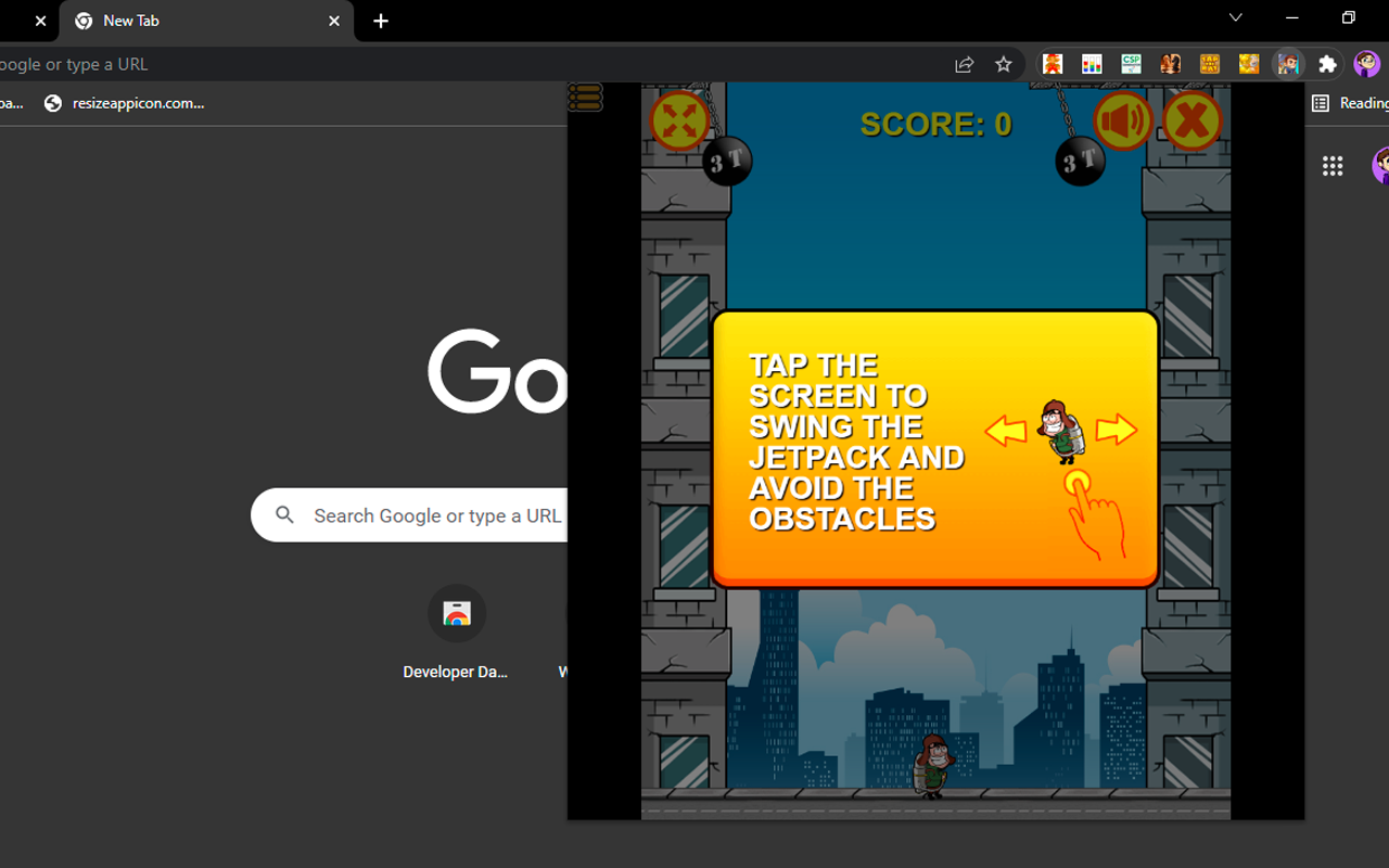 Swing Jetpack on Chrome Preview image 3