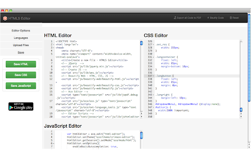 HTML5 Editor