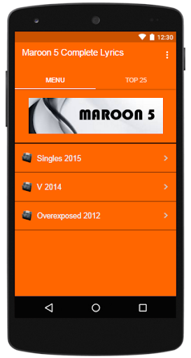 Maroon 5 Complete Lyrics