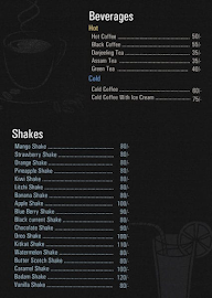 Make N Shake Cafe menu 1