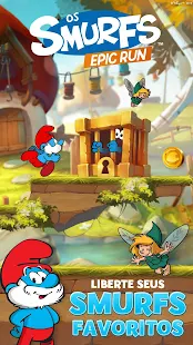  Os Smurfs Epic Run: miniatura da captura de tela  